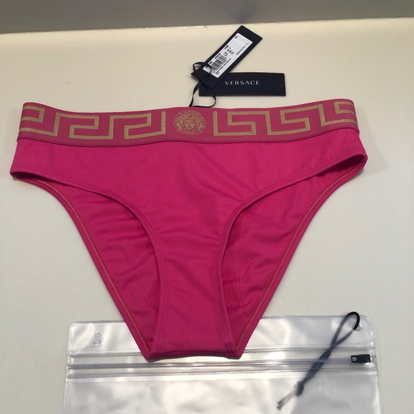 💋 Versace Greca Bikini Bottom Size Medium $200..  NEW - Picture 4 of 6